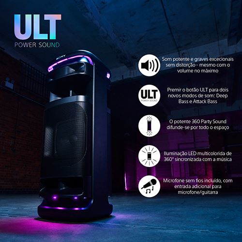 Coluna Boombox Bluetooth Sony Partybox Tower 10 SRS-ULT1000 - Image 16