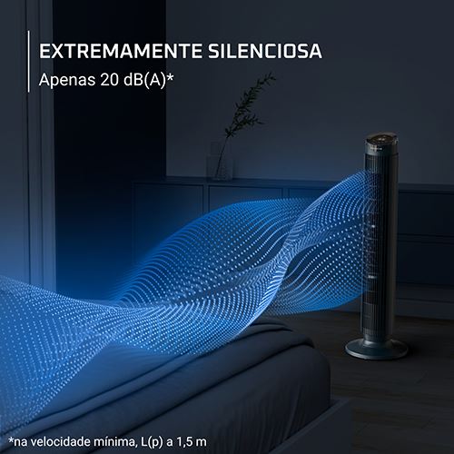 Coluna de Ar Rowenta VU7050F0 Eole Silence Force - Preto - Image 3