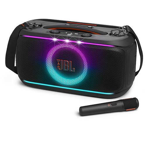 Coluna JBL PartyBox On-The-Go 2 + Microfone - Preto