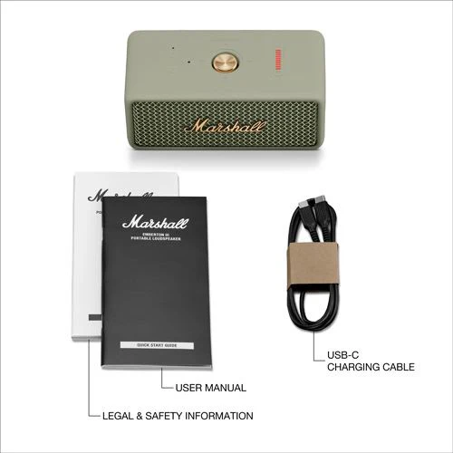 Coluna Portátil Bluetooth Marshall Emberton III - Verde Sage - Image 13