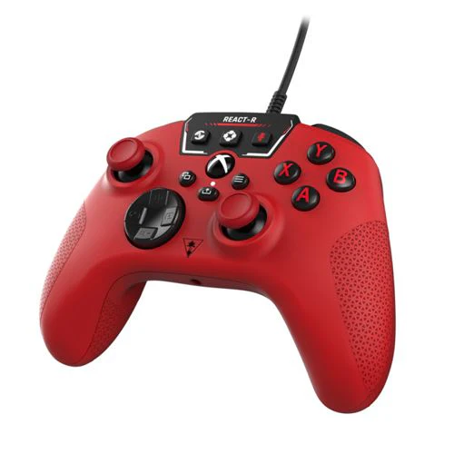 Comando com Fio Turtle Beach React-R Vermelho - Xbox
