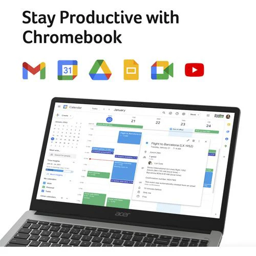 Computador Portátil Acer Chromebook 315 CB315-4H-C8M5 | 15" | Intel® Celeron® N4050 | 8GB | 128GB eMMC + Mochila + Rato - Image 9