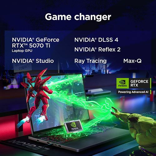 Computador Portátil Gaming Legion Pro 5 16IAX10H-827 | OLED 16'' | GeForce RTX™ 5070 Ti | Intel® Core™ Ultra 9 275HX | 32GB | 1TB SSD - Image 10