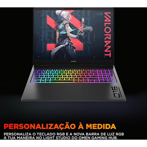 Computador Portátil Gaming OMEN MAX by HP 16-ak0005np | 16'' | GeForce RTX™ 5060 | AMD Ryzen™ AI 9 HX 375 | 32GB | 1TB SSD - Image 7