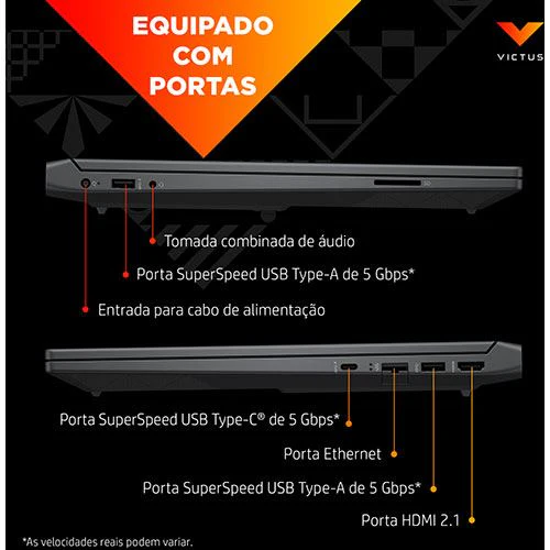 Computador Portátil Gaming Victus by HP 15-fb3000np | 15.6'' | NVIDIA GeForce RTX™ 4050 | AMD Ryzen™ 5 8645HS | 16GB | 512GB SSD - Image 2