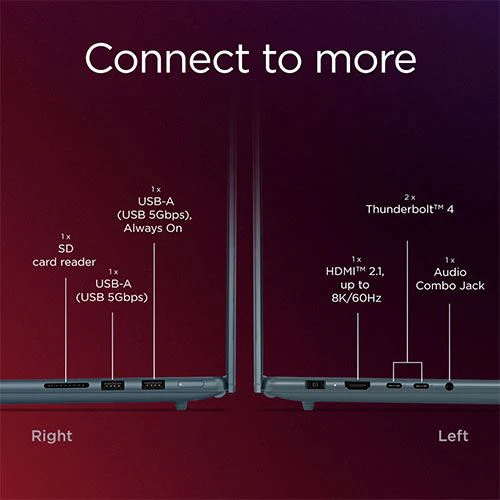 Computador Portátil Lenovo Yoga Pro 9 16IAH10-334 | OLED 16'' | NVIDIA® GeForce RTX™ 5050 | Intel® Core™ Ultra 7 255H | 32GB | 1TB SSD - Image 12