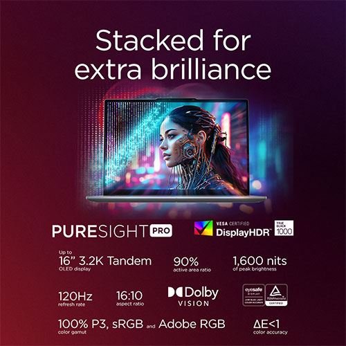 Computador Portátil Lenovo Yoga Pro 9 16IAH10-334 | OLED 16'' | NVIDIA® GeForce RTX™ 5050 | Intel® Core™ Ultra 7 255H | 32GB | 1TB SSD - Image 8