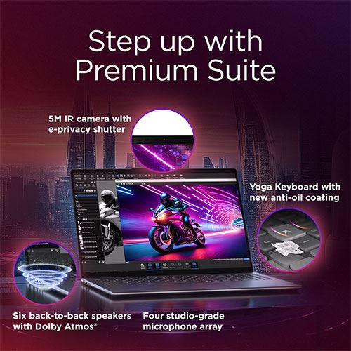 Computador Portátil Lenovo Yoga Pro 9 16IAH10-334 | OLED 16'' | NVIDIA® GeForce RTX™ 5050 | Intel® Core™ Ultra 7 255H | 32GB | 1TB SSD - Image 9