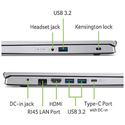 Computador Portátil Acer Aspire GO 15 AG15-42P-R642 | 15,6'' | AMD Ryzen™ 5 5625U | 8GB | 512GB SSD - Image 11