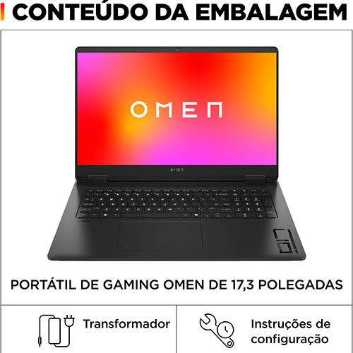Computador Portátil Gaming OMEN by HP 17-db1000np | 17'' | NVIDIA® GeForce RTX™ 5060 | AMD Ryzen™ AI 5 340 | 16GB | 512GB SSD - Image 6