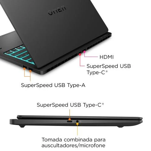 Computador Portátil Gaming OMEN Transcend by HP 14-fb0003np | OLED 14'' | GeForce RTX™ 4050 | Core™ Ultra 7 155H | 16GB | 1TB SSD - Image 3
