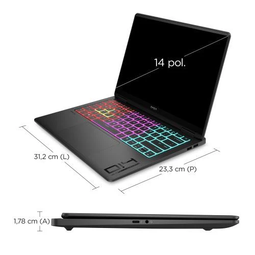 Computador Portátil Gaming OMEN Transcend by HP 14-fb0003np | OLED 14'' | GeForce RTX™ 4050 | Core™ Ultra 7 155H | 16GB | 1TB SSD - Image 4