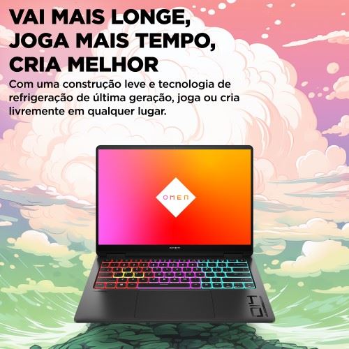 Computador Portátil Gaming OMEN Transcend by HP 14-fb0003np | OLED 14'' | GeForce RTX™ 4050 | Core™ Ultra 7 155H | 16GB | 1TB SSD - Image 6