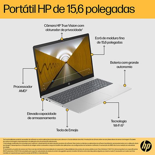 Computador Portátil HP 15-fc0095np | 15,6'' | AMD Ryzen™ 7 5825U | 16GB | 1TB SSD - Image 2