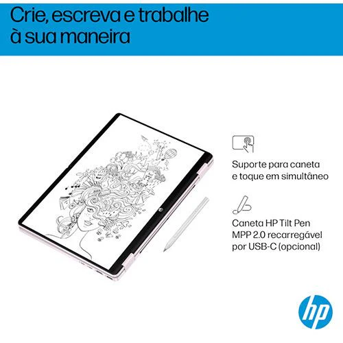 Computador Portátil HP OmniBook 5 Flip 2-em-1 14-fp0003np | Tátil 14" | Intel® Core™ i5-1334U | 16GB | 512GB SSD - Image 7