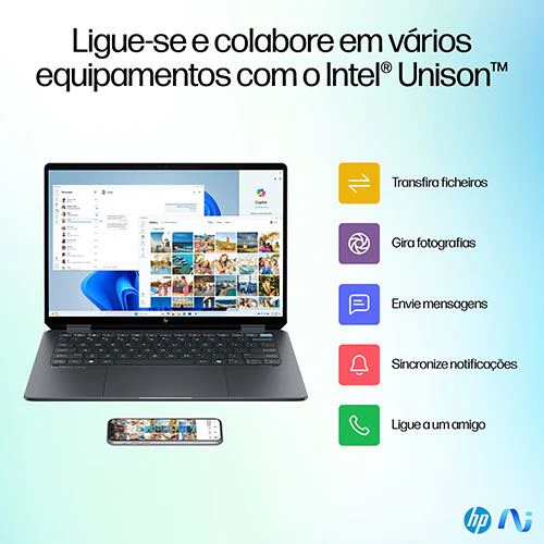Computador Portátil HP Omnibook Ultra Flip 14-fh0000np | OLED 14" | Intel® Core™ Ultra 7 258V | 32GB | 512GB SSD - Image 9
