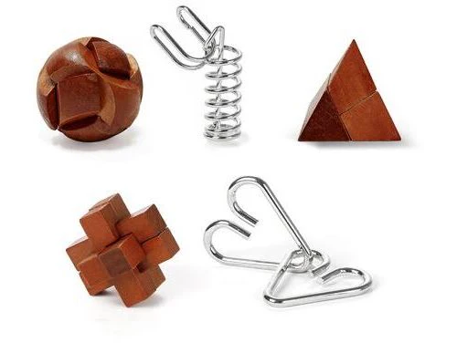 Conjunto 5 Quebra-Cabeças Grandes Mentes