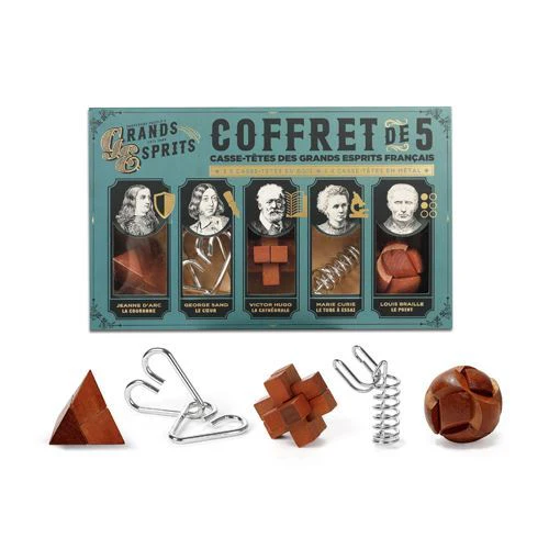 Conjunto 5 Quebra-Cabeças Grandes Mentes - Image 2