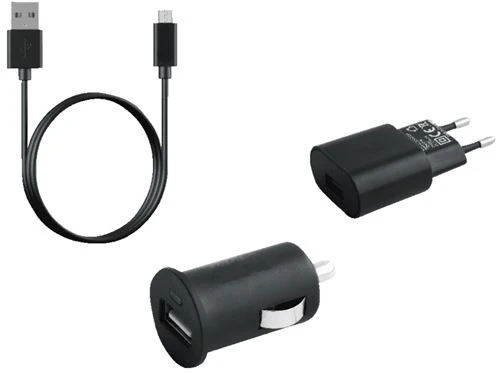 Conjunto carregadores ISY ITS-1000 Micro USB 1A Preto - Image 2