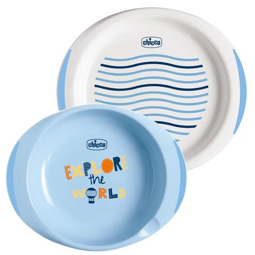 Conjunto de Papa +12 Meses - Set de 5 Peças - Azul- Chicco