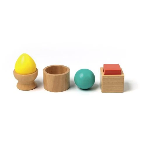 Conjunto de Três Peças de Encaixe em Madeira Montessori - Image 2