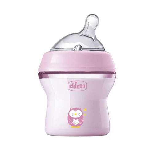 Conjunto de Biberões + Chupeta Chicco NaturalFeeling Girl 0M+ - Rosa - Image 2