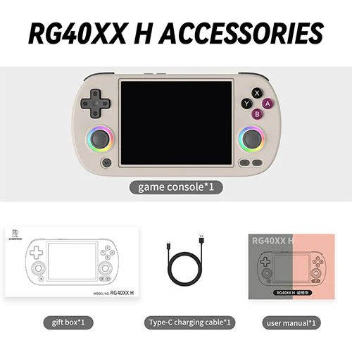 Consola Retro Anbernic RG40XXH - Cinzento - Image 3