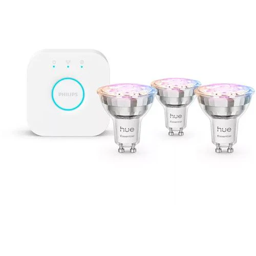 Controlador Hue Bridge + Lâmpadas LED Philips Hue 3W GU10 - Pack 3 Unidades