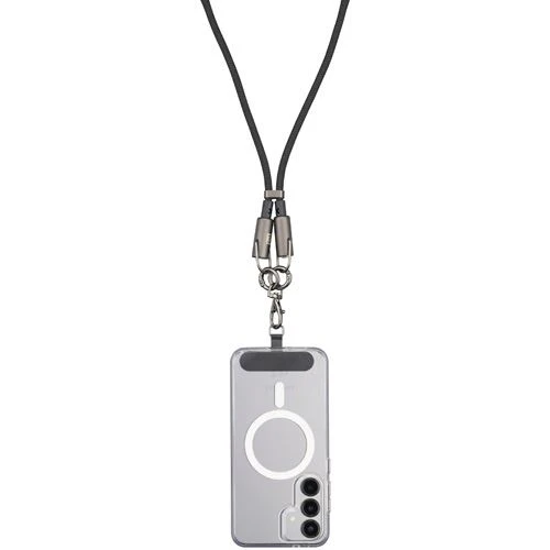 Cordão para Smartphone com Cabo USB-C Cellularline Cable Lace 1.2m - Preto - Image 2