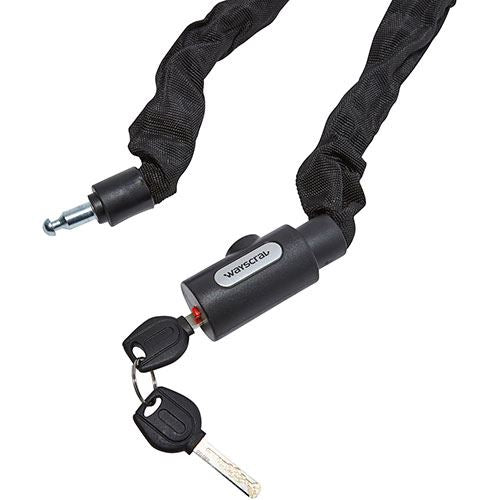Corrente de Bicicleta Wayscral Anti-Roubo 6x900 mm - Preto - Image 3