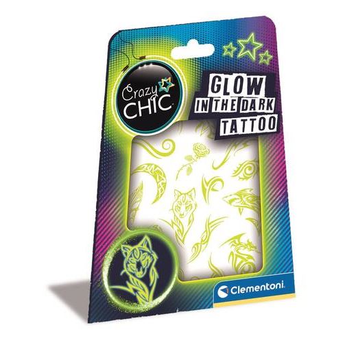 Crazy Chic: Glow In The Dark Tattoo - Clementoni