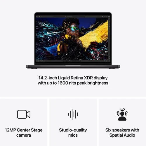 MacBook Pro 14'' | 2024 | M4 Max 16-core | 64GB | 1TB SSD | GPU 40-core - Preto sideral - Image 6