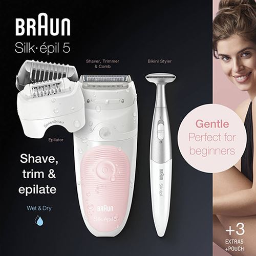 Depiladora Braun Silk Epil S5 5820 - Branco | Rosa - Image 2