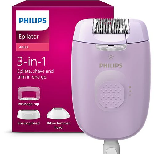 Depiladora com Cabo de Arranque Philips BRE257/00 Series 4000 - Lilás - Image 8
