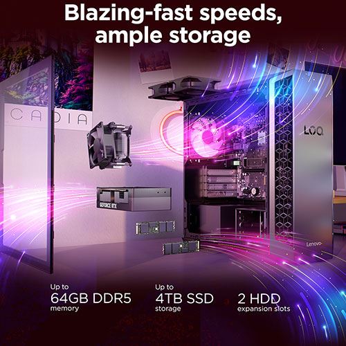 Desktop Gaming Lenovo LOQ Tower 26ADR10-626 | GeForce RTX 5050 | AMD Ryzen™ 7 8745HX | 32GB | 1TB SSD - Image 10