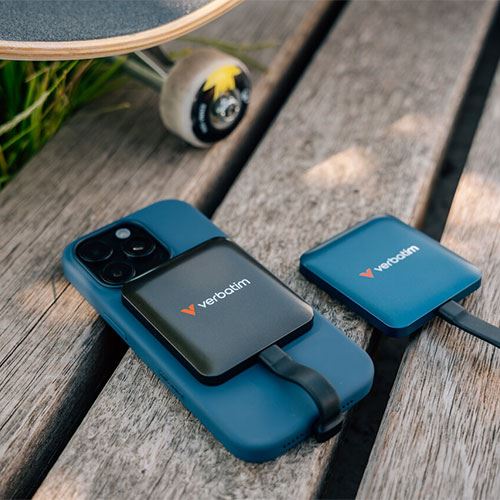 Disco Externo SSD Verbatim Snapback Magsafe 2TB - Cabo USB-C Moca Metálico - Image 4