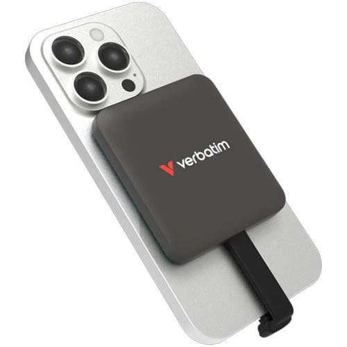 Disco Externo SSD Verbatim Snapback Magsafe 512GB - Cabo USB-C Moca Metálico - Image 2