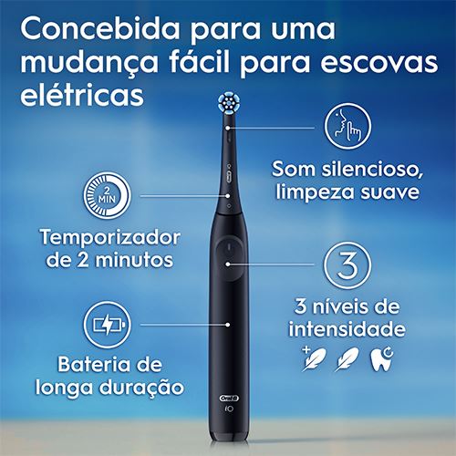 Escova de Dentes Elétrica Oral-B iO 2 | Estojo De Viagem - Preto - Image 5