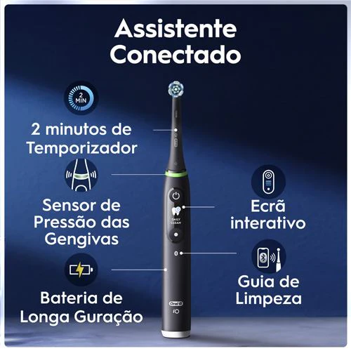 Escova de Dentes Elétrica Oral-B iO 6 Duo - Preto | Rosa - Image 3