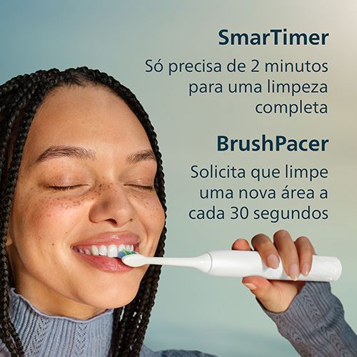 Escova de Dentes Elétrica Philips Sonicare 2100 Series HX4022/01 - Branco - Image 7