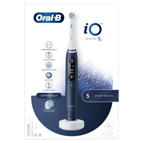 Escova de Dentes Elétrica Oral-B iO 7S Sapphire - Azul - Image 2