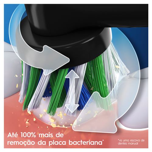 Escova de Dentes Oral-B Pro 3 3500 Design Edition Preta 1Un - Image 4