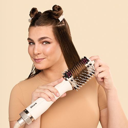 Escova Modeladora de Cabelo Shark HT202EU 2 em 1 - Branco - Outlet - Grade A - Image 5