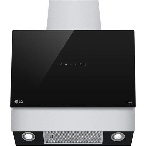Exaustor de Parede LG HCEZ2428B | 60x43 cm | 600 m³/h | 68 dB | C | Preto e Inox