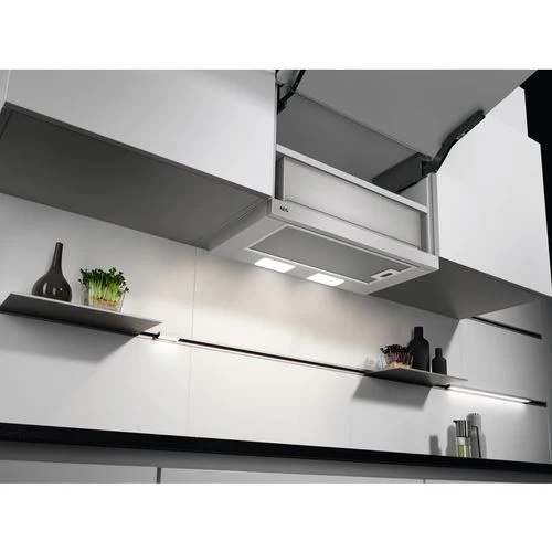 Exaustor Integrado AEG DPB3632S | 59,8x28,4 cm | 410 m³/h | 69 dB | C | Branco - Image 3