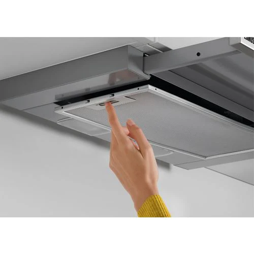 Exaustor Integrado Zanussi ZFP216S | 59,8x28,4 cm | 330 m³/h | 64 dB | C | Aço inoxidável - Image 3