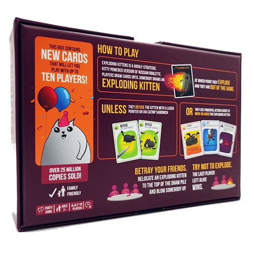 Jogo de Tabuleiro Jogo Exploding Kittens: Party Pack - Divercentro - Image 3