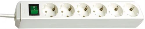 Extensão Elétrica Brennenstuhl Eco-Line 6 Tomadas c/ Proteção 1.5m Branco