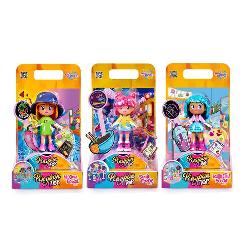 Figura Articulada Pinypon To: Foodie Girls - Famosa - Envio Aleatório