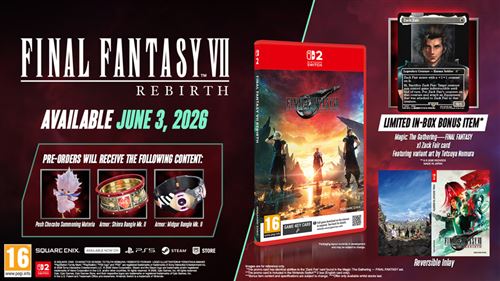 Final Fantasy VII Rebirth - Nintendo Switch 2 + Exclusive Magic: The Gathering - Final Fantasy Promo Card - Image 2